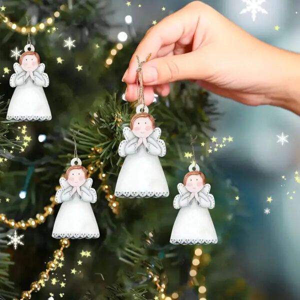 ange de noel en bois