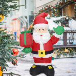 pere noel gonflable jardin