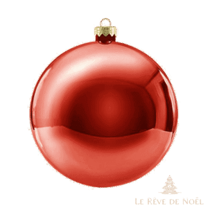noellumineux Boule de Noël brillante XXL rouge