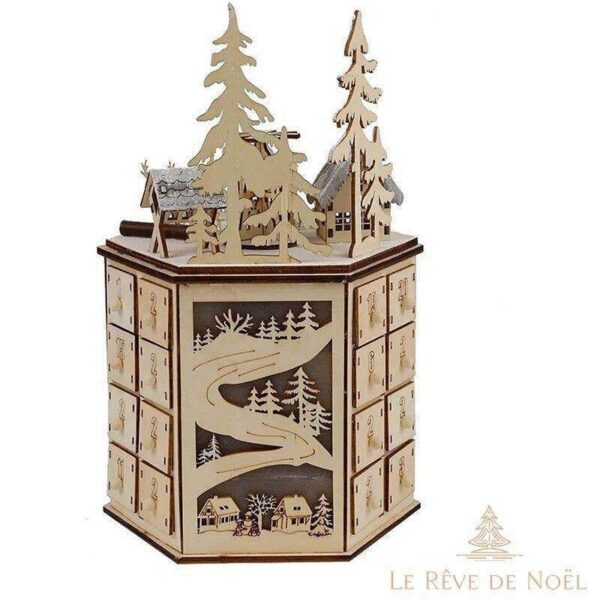 calendrier de l'avent en bois