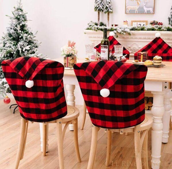 Housse De Chaise Noël Motif bûcheron
