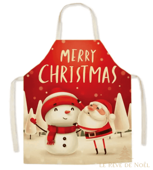 tablier de Noël femme élégant