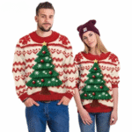 pull festif de Noel couple