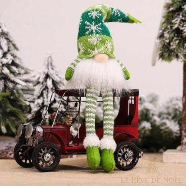 Grand lutin de Noël vert