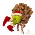 couronne de noellumineux en macramé tissé