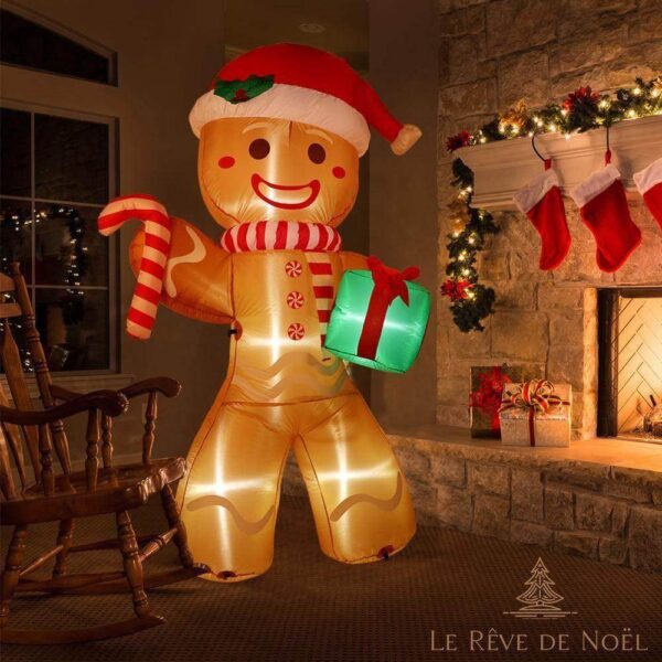 structure de Noël gonflable P'tit biscuit