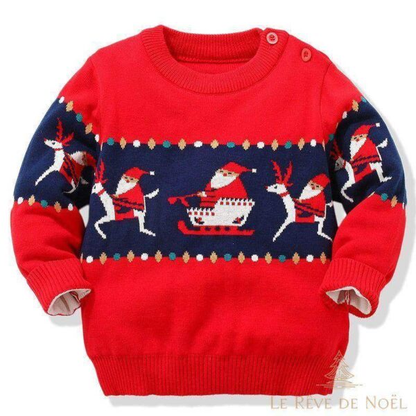 Pull de Noël enfant festif