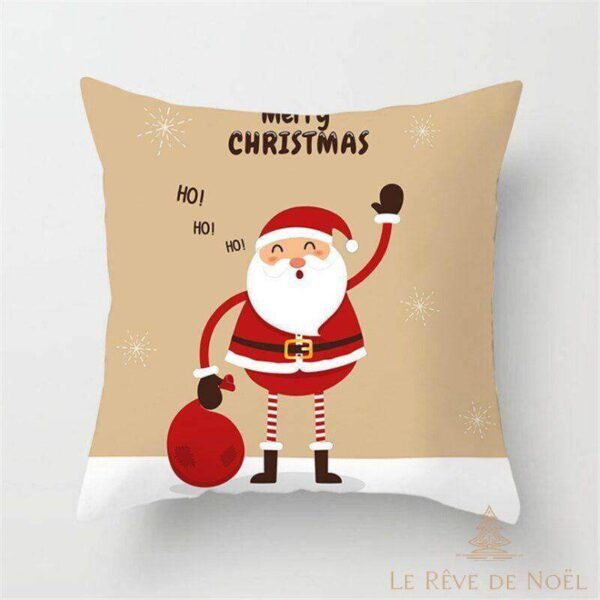 housse de coussin père noël