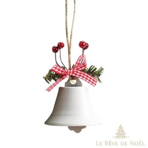 cloche de Noël blanche élégante
