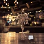 Accessoire sapin étoile lumineuse