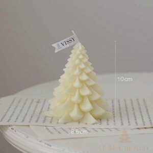 Bougie Noël Sapin blanc