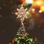 Cimier de sapin de Noël lumineux Etoile
