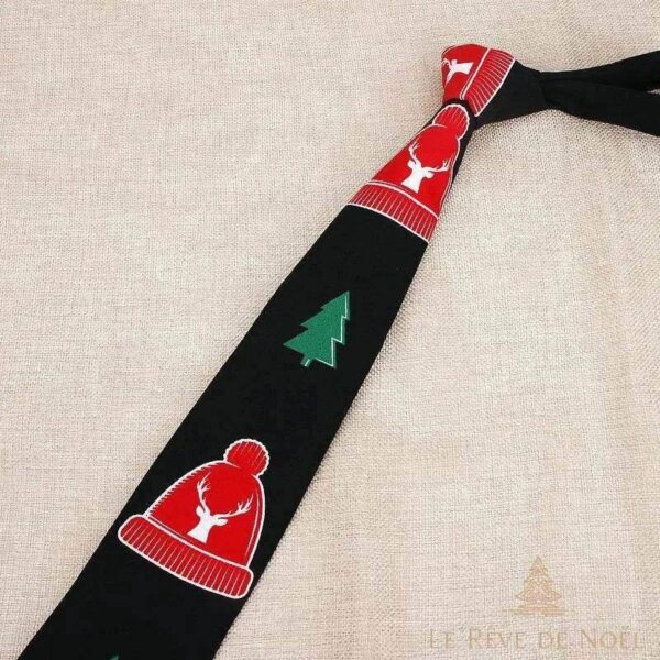 Cravate chien Noël élégante