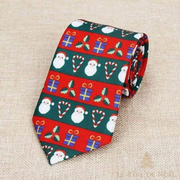 Cravate de Noël pour enfants avec motifs festifs