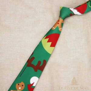 cravate verte de noellumineux