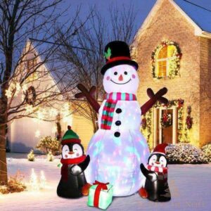 structure de Noël gonflable bonhomme de neige