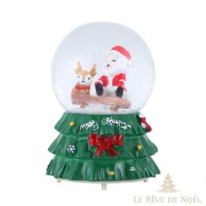 boule à neige renne noellumineux
