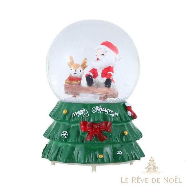 boule à neige renne noellumineux