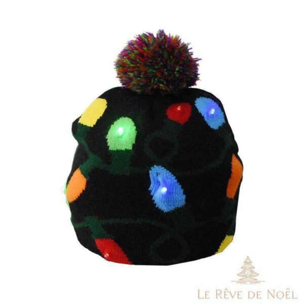 bonnet de Noël rigolo lumineux