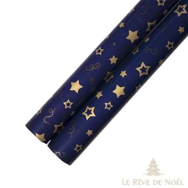 papier cadeau bleu élégant