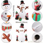 bonhomme de neige et pingouins gonflable