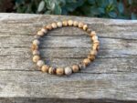 bracelet jaspe paysage sur poignet