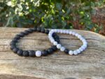 Bracelets de distance pierre de lave