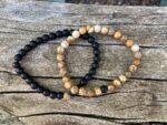 accessoire agate noire crazy lace 6 mm