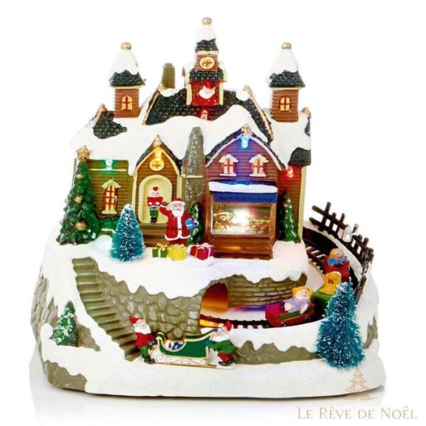 village noellumineux magasin du Père Noël