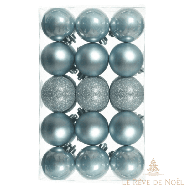 boules de Noël bleues élégantes