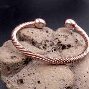 bracelet magnétique jonc en cuivre