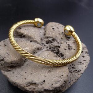 bracelet magnétique en cuivre or