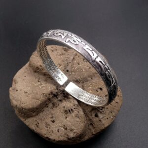 bracelet tibétain avec gravures Mantra Sacré