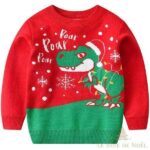 Pull de Noël Dinosaure enfant