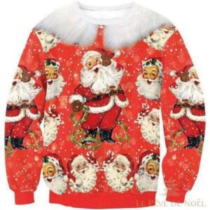 Pull de Noël Père Noël vintage