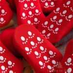 chaussettes de Noël bébé style festif