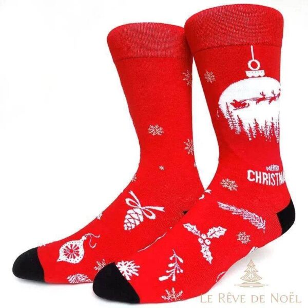 Chaussettes boule de noellumineux
