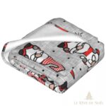 couverture grise élégante pour Noël