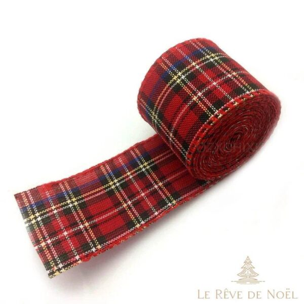 Ruban écossais Noël décoration