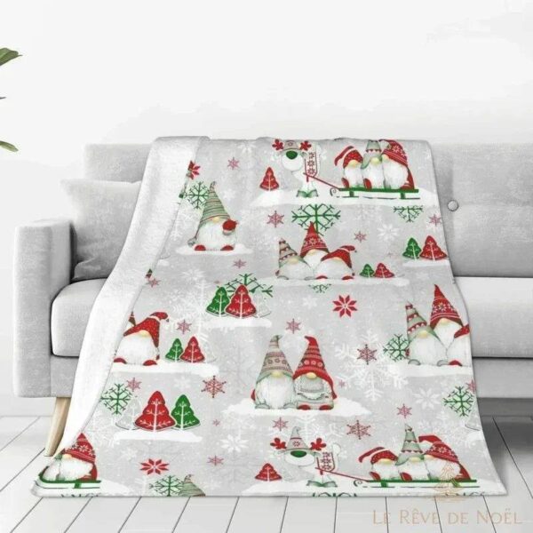 plaid de noellumineux blanc élégant