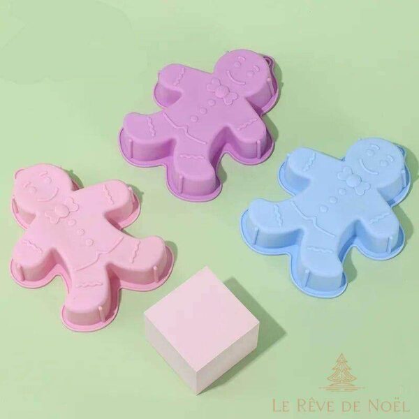 moule à gâteaux bonhomme pain d'épices silicone