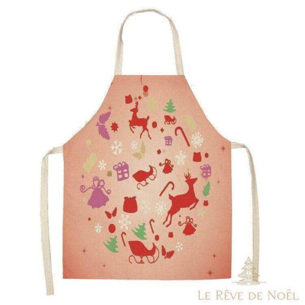 tablier motifs Noël festif