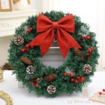 couronne de noellumineux élégante
