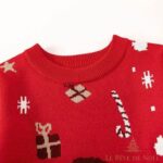 Design amusant de pull de Noël enfant