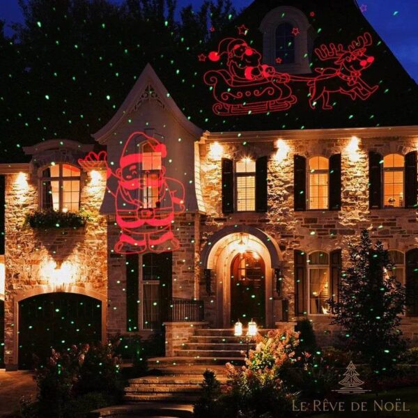 projecteur traineau Père Noël