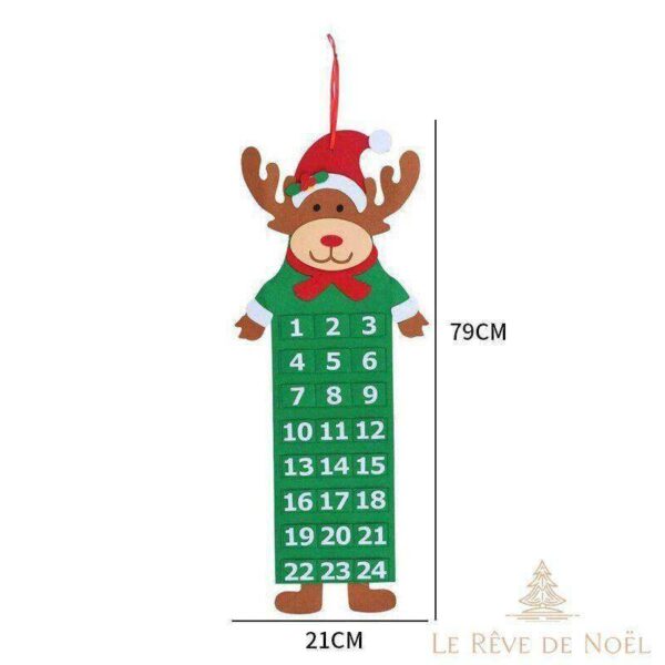 calendrier de l'avent en feutrine