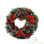 couronne de noël pour cheminée