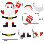 Noel porte stickers