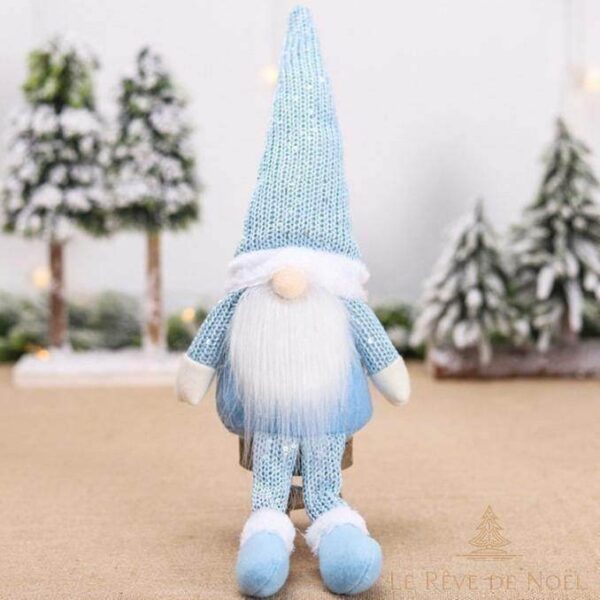Lutin de Noël décoration bleu
