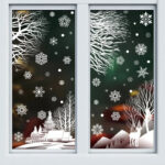 stickers Noël neige magique